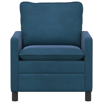 Divano Blu 76 x 81 x 87,5 cm Velluto | homemem39