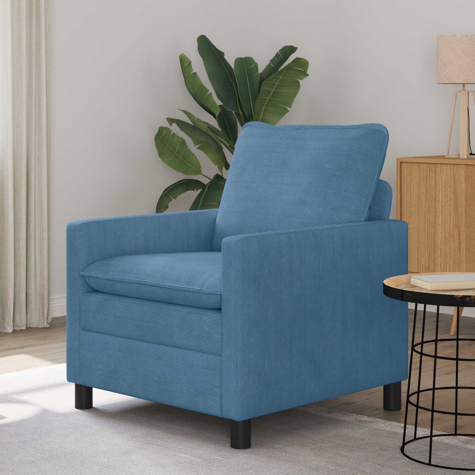 Divano Blu 76 x 81 x 87,5 cm Tessuto | homemem39