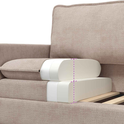 Divano Beige 76 x 81 x 87,5 cm Poliestere | homemem39