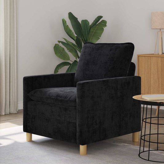 Divano Nero 76 x 81 x 87,5 cm Poliestere | homemem39