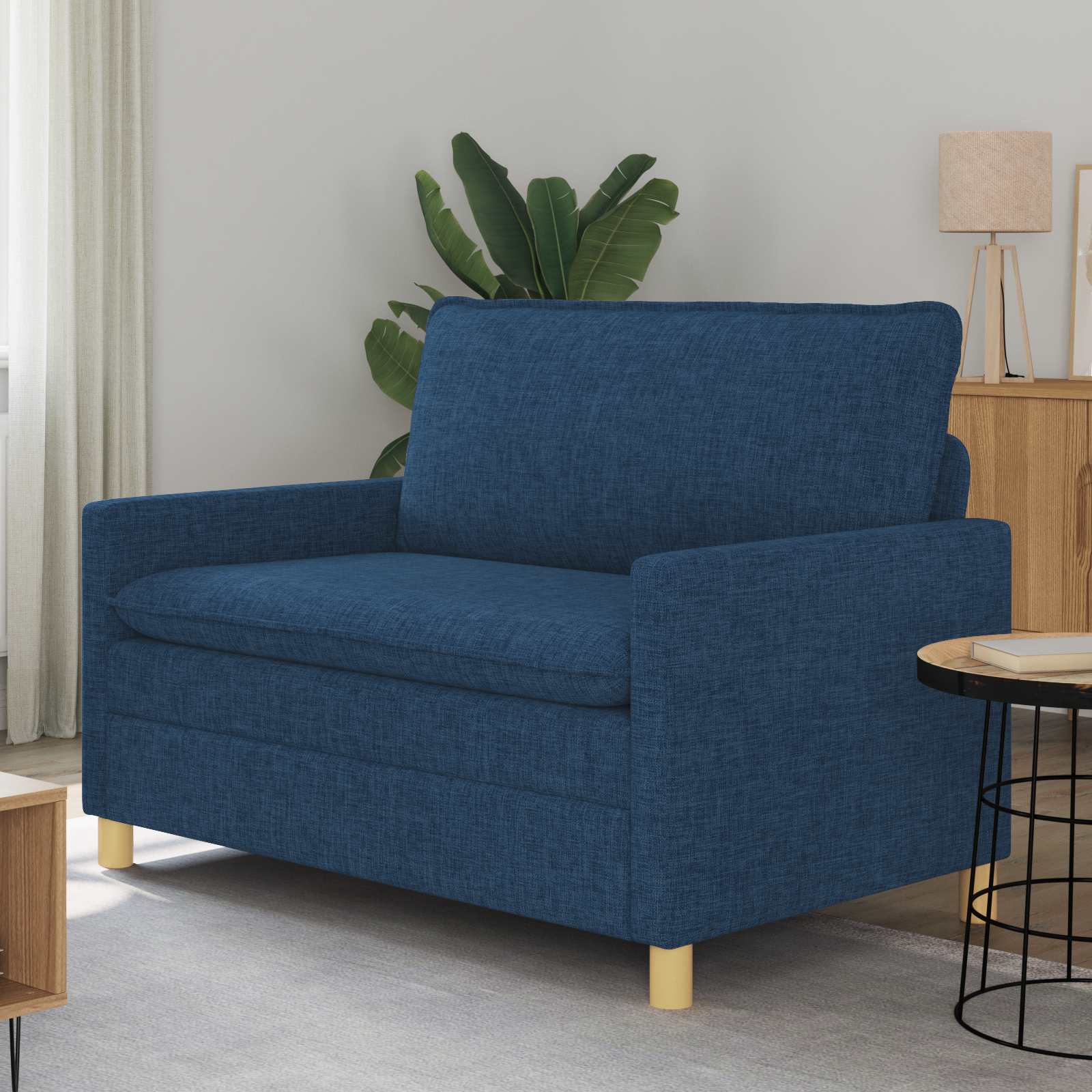 Divano Blu Tessuto | homemem39