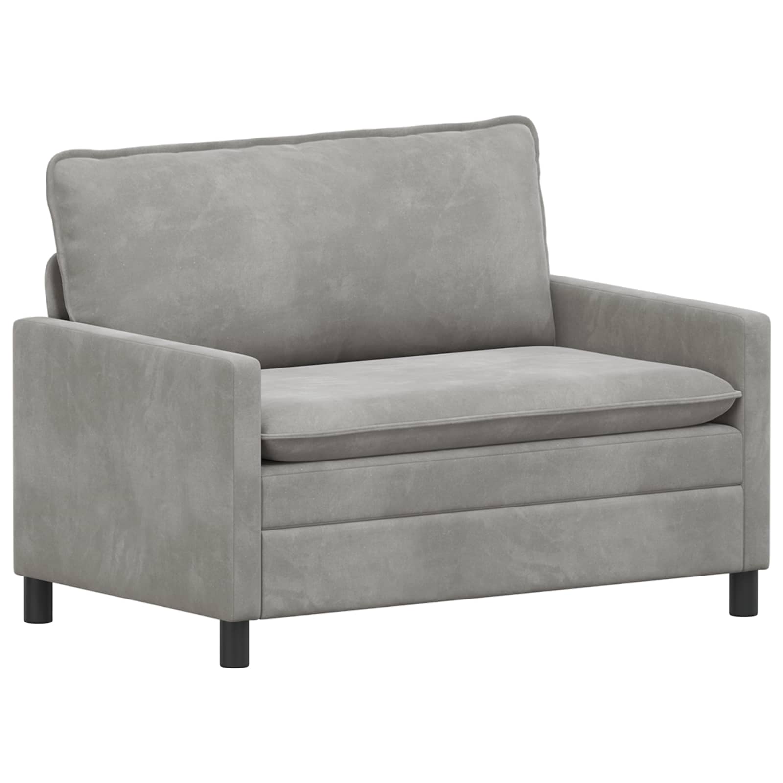 Divano Grigio Chiaro 126 x 81 x 87,5 cm Velluto | homemem39