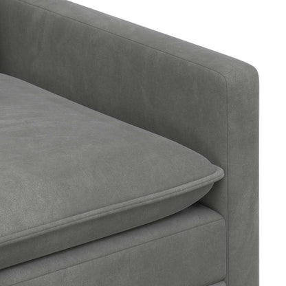Divano Grigio Scuro 126 x 81 x 87,5 cm Velluto | homemem39