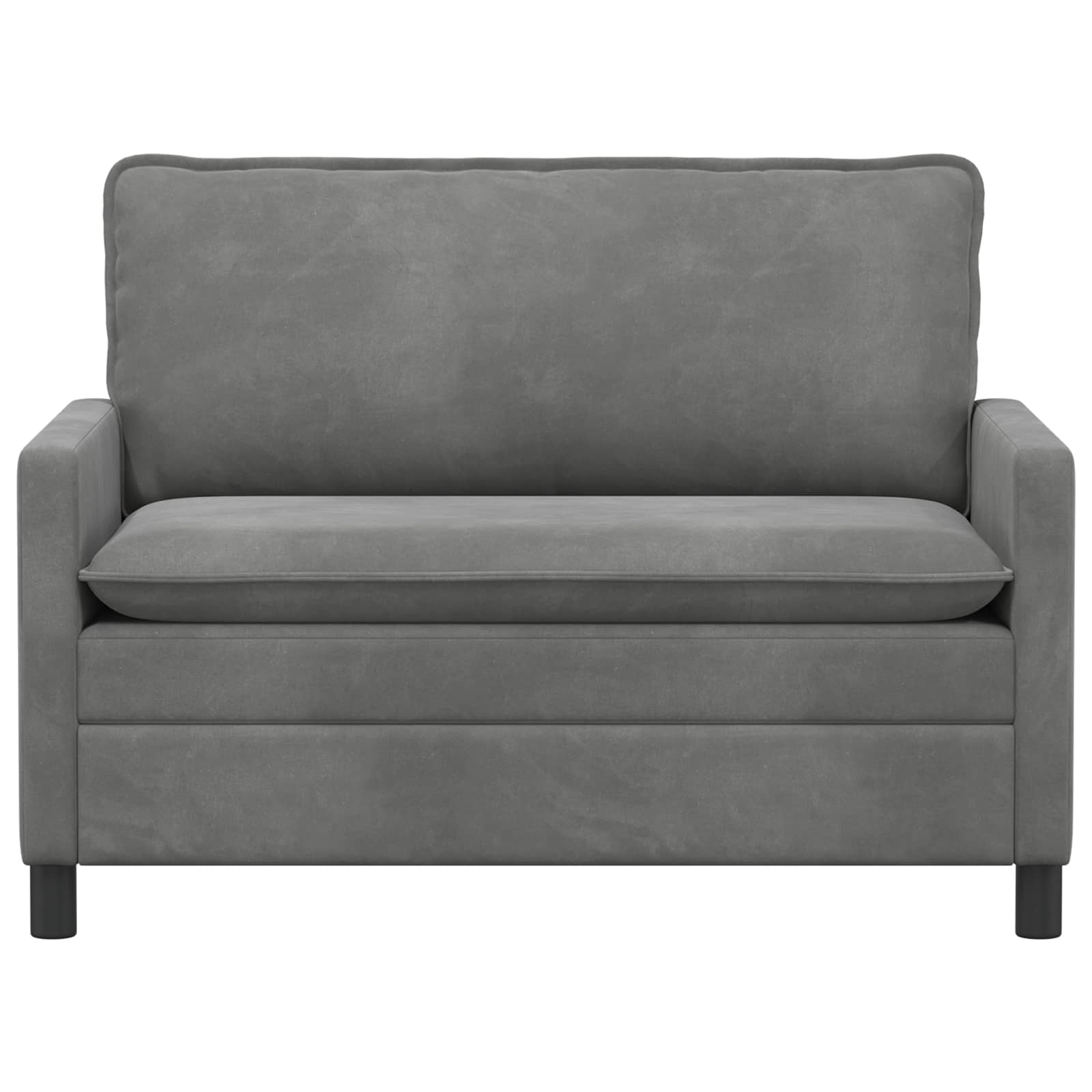 Divano Grigio Scuro 126 x 81 x 87,5 cm Velluto | homemem39
