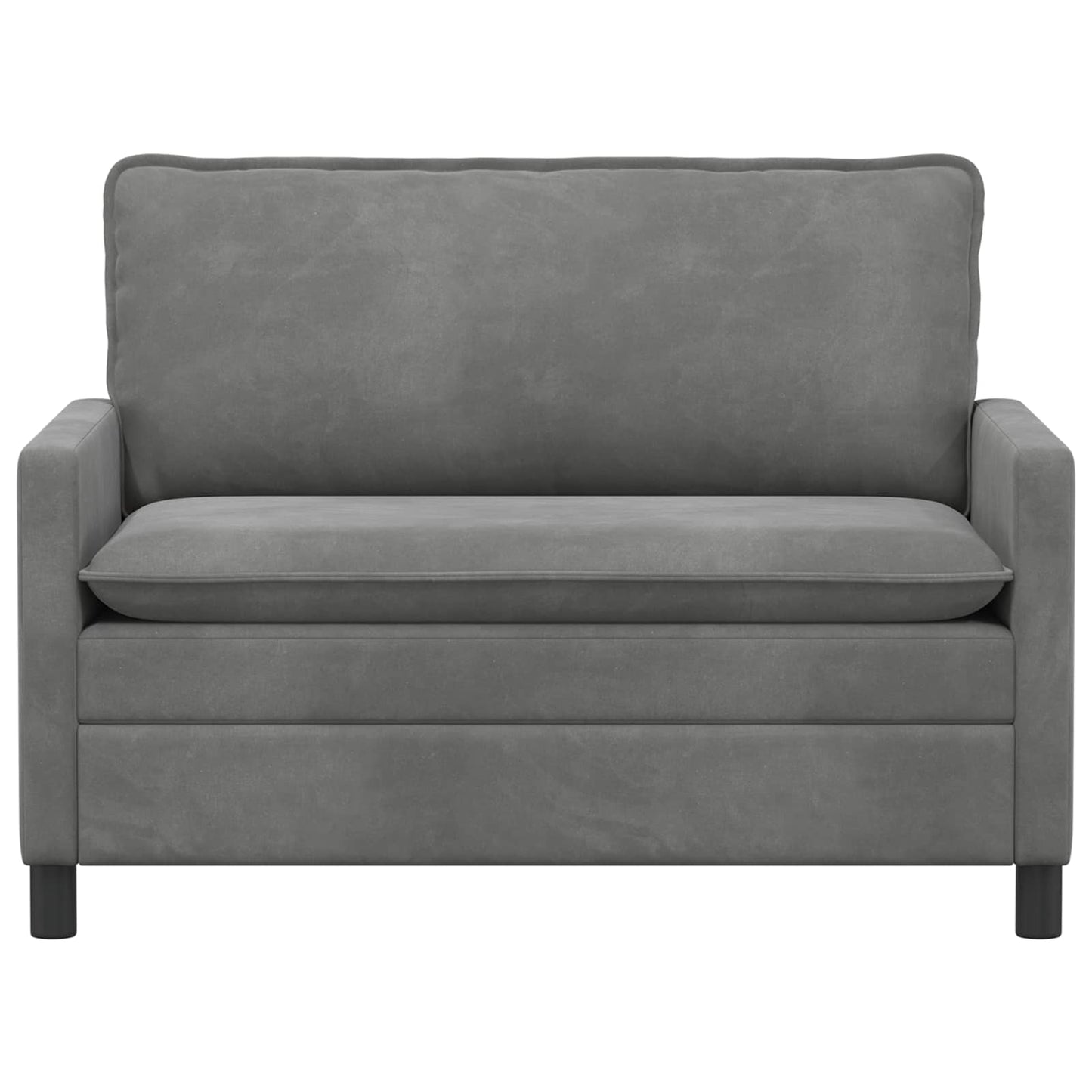 Divano Grigio Scuro 126 x 81 x 87,5 cm Velluto