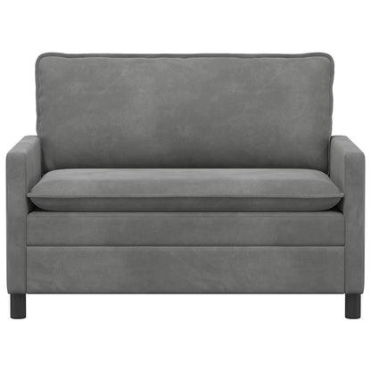 Divano Grigio Scuro 126 x 81 x 87,5 cm Velluto