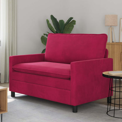 Divano Rosso Vino 126 x 81 x 87,5 cm Velluto | homemem39