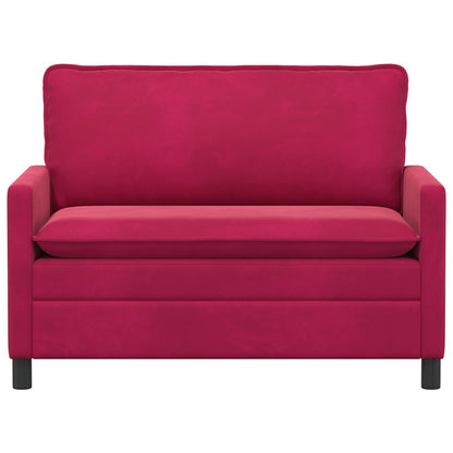 Divano Rosso Vino 126 x 81 x 87,5 cm Velluto | homemem39