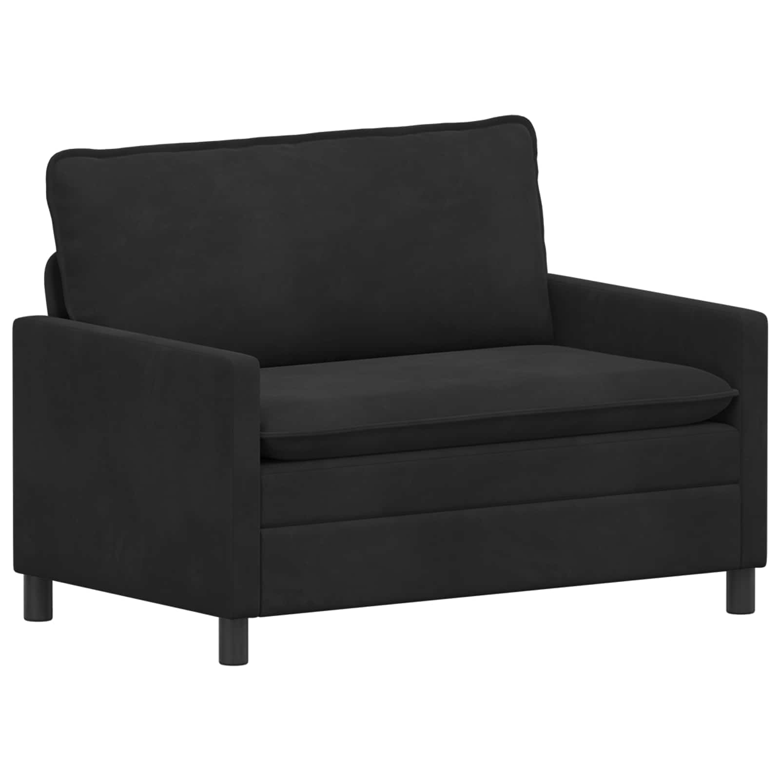 Divano Nero 126 x 81 x 87,5 cm Velluto | homemem39