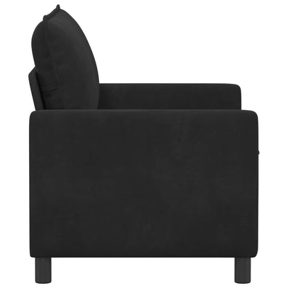 Divano Nero 126 x 81 x 87,5 cm Velluto | homemem39