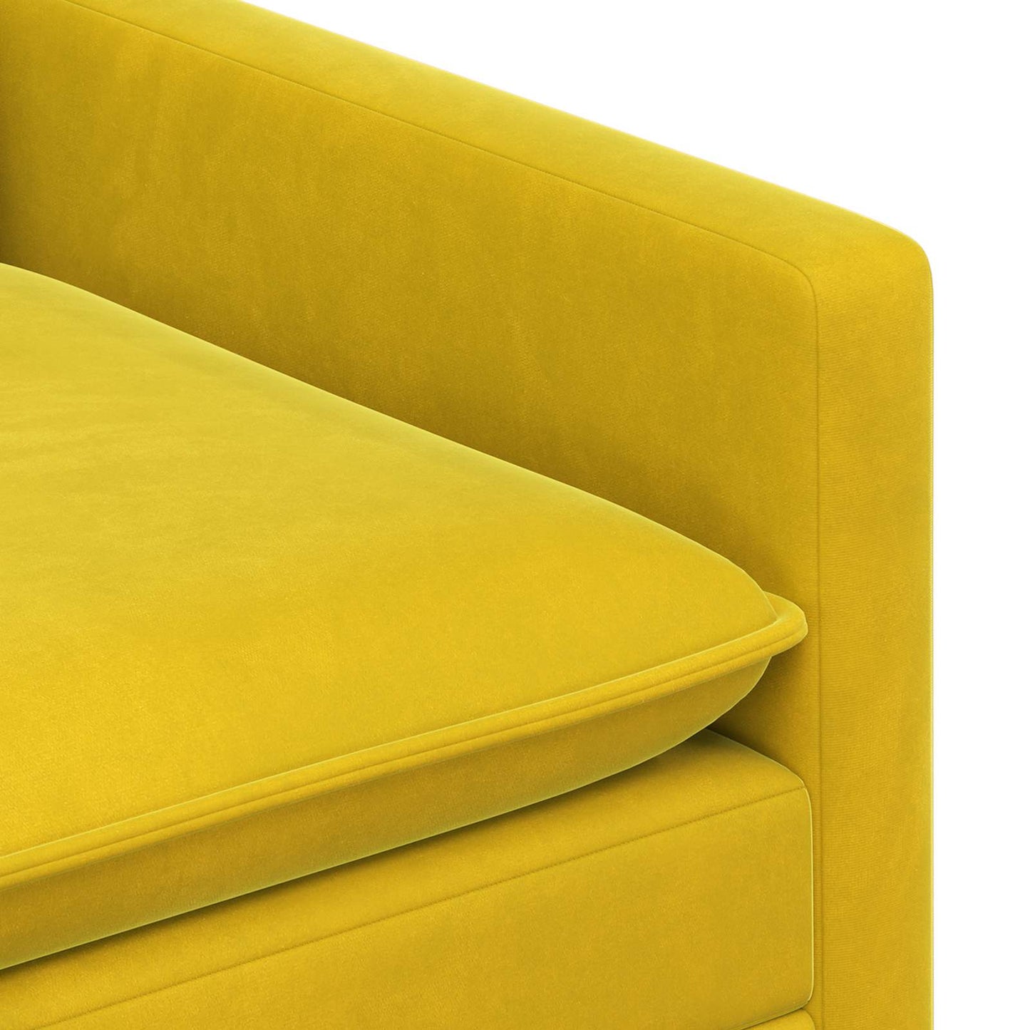 Divano Giallo 126 x 81 x 87,5 cm Velluto | homemem39