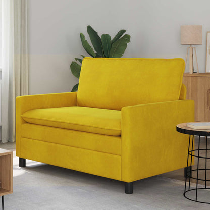 Divano Giallo 126 x 81 x 87,5 cm Velluto