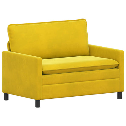 Divano Giallo 126 x 81 x 87,5 cm Velluto | homemem39