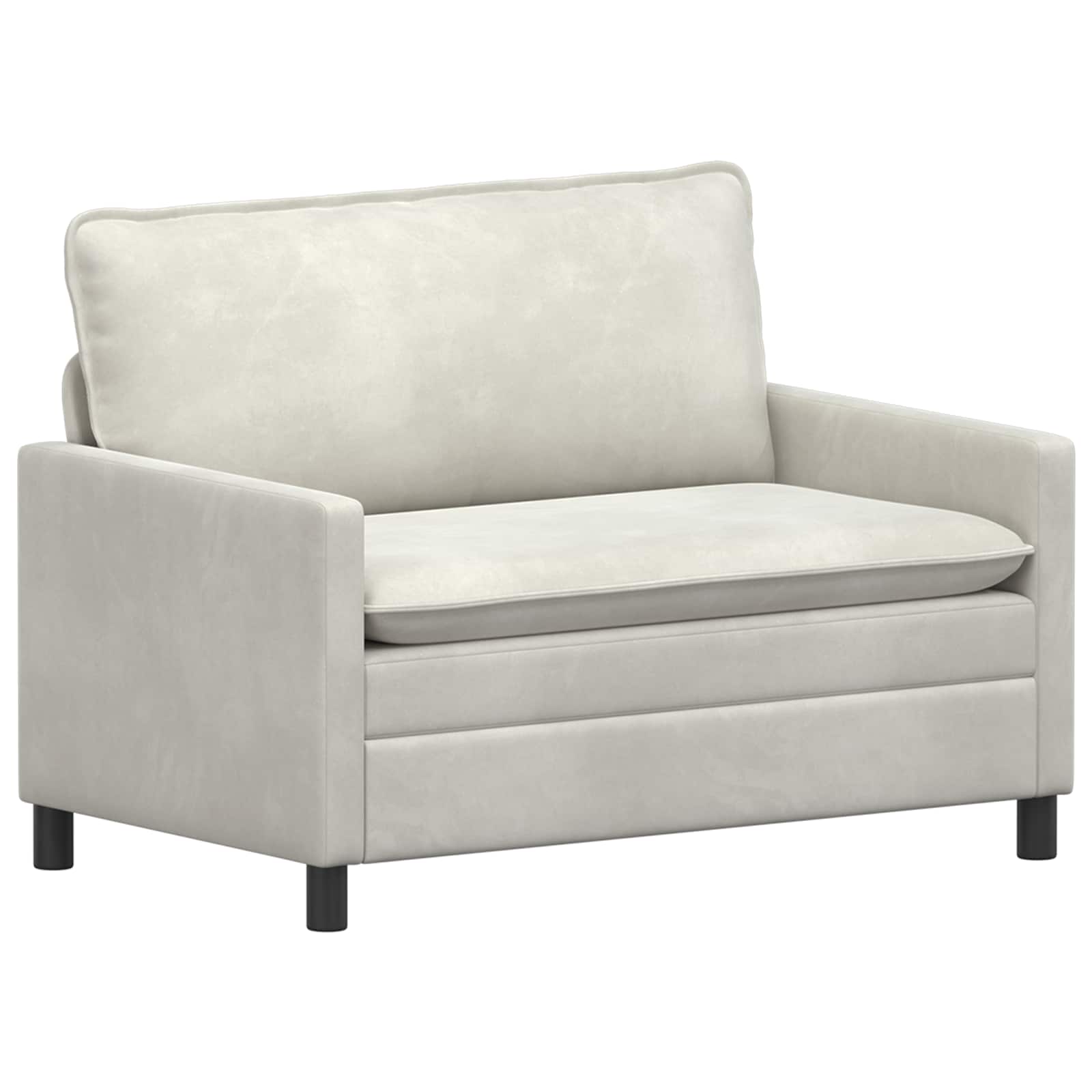 Divano Crema 126 x 81 x 87,5 cm Velluto | homemem39