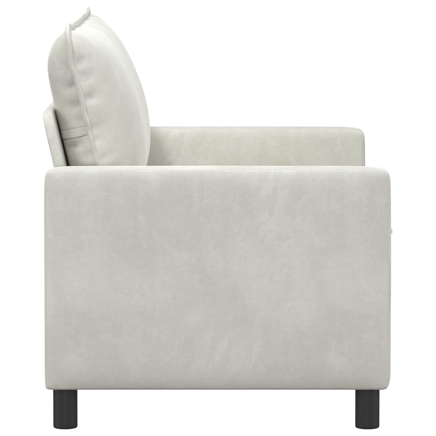 Divano Crema 126 x 81 x 87,5 cm Velluto | homemem39