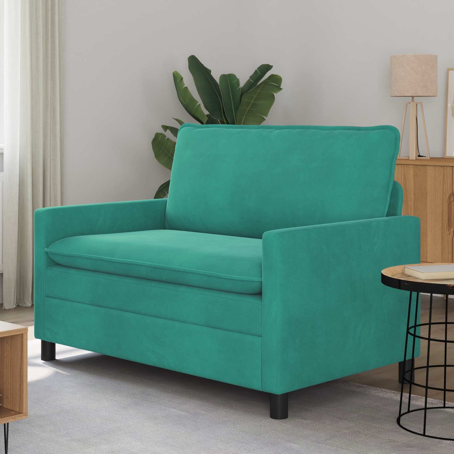 Divano Turchese 126 x 81 x 87,5 cm Velluto | homemem39