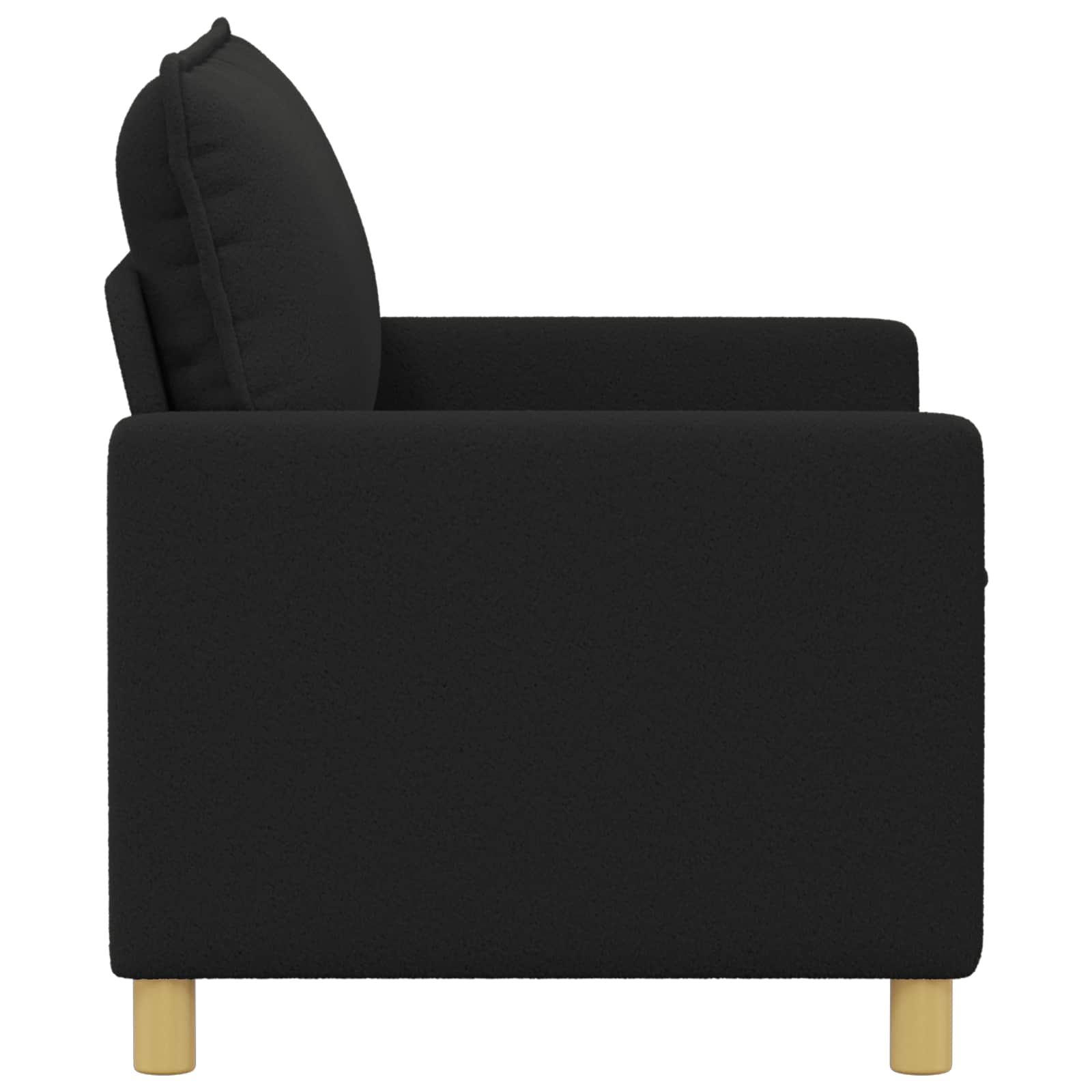 Divano Nero 126 x 81 x 87,5 cm Tessuto | homemem39