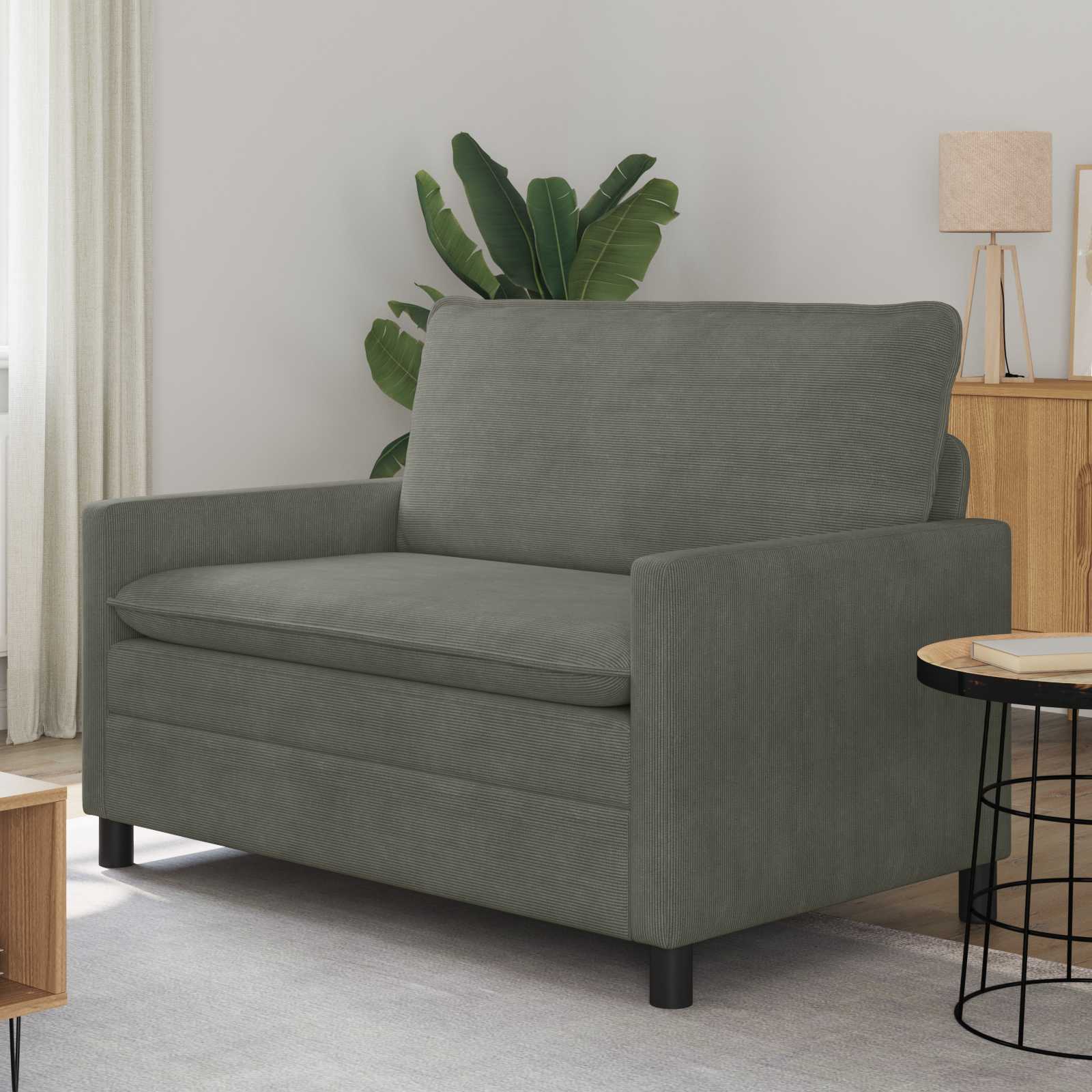 Divano Grigio Chiaro 126 x 81 x 87,5 cm Tessuto | homemem39