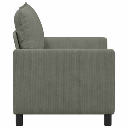 Divano Grigio Chiaro 126 x 81 x 87,5 cm Tessuto | homemem39