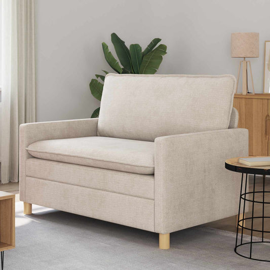 Divano Crema 126 x 81 x 87,5 cm Poliestere | homemem39