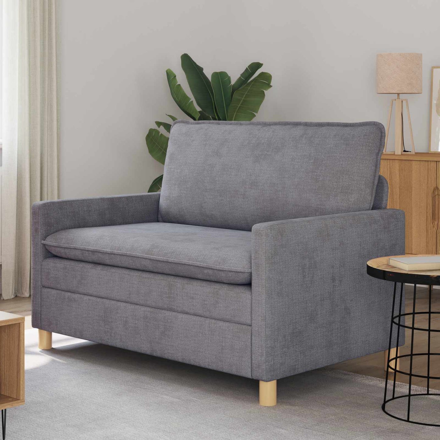 Divano Grigio Chiaro 126 x 81 x 87,5 cm Poliestere | homemem39