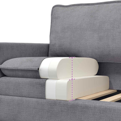 Divano Grigio Chiaro 126 x 81 x 87,5 cm Poliestere | homemem39