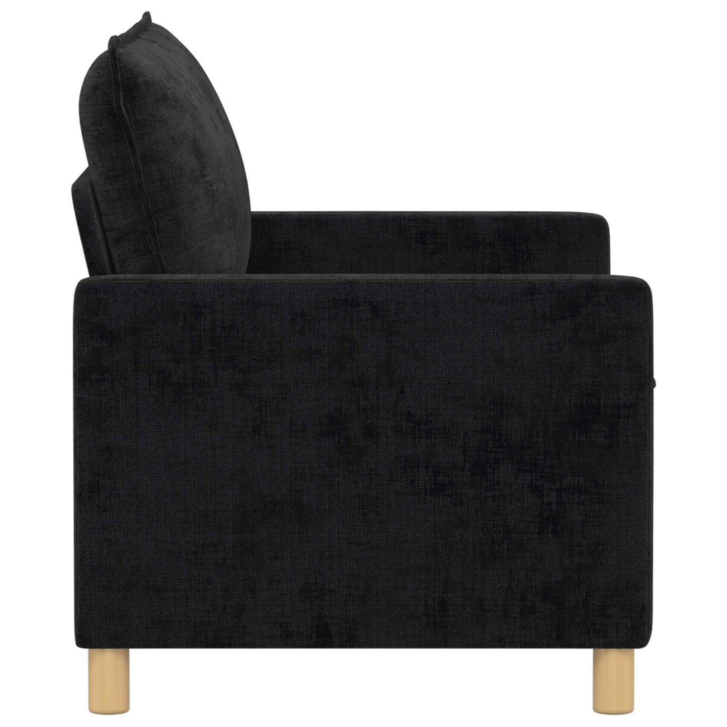 Divano Nero 126 x 81 x 87,5 cm Poliestere | homemem39