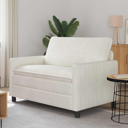 Divano Crema 126 x 81 x 87,5 cm Poliestere | homemem39