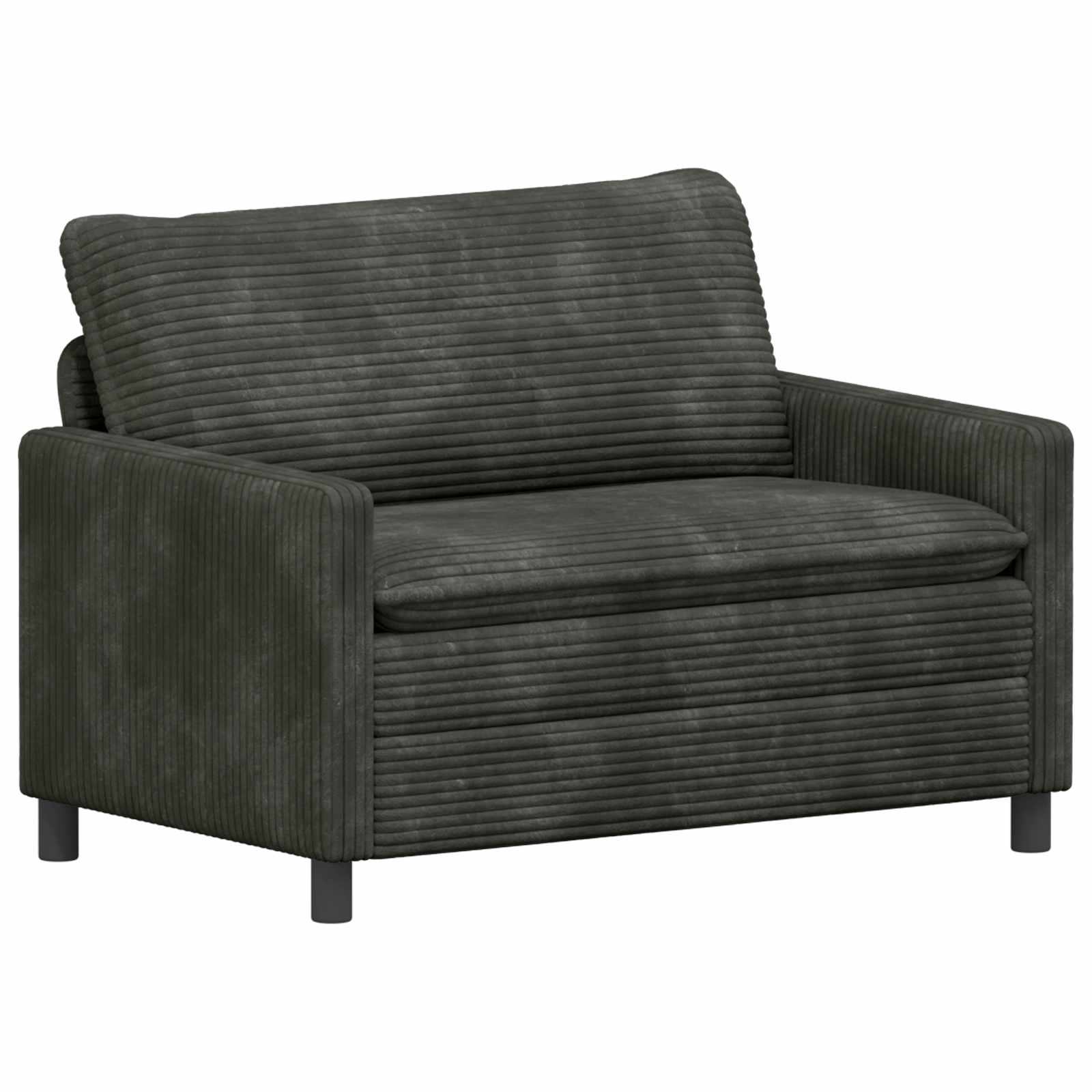 Divano Antracite 126 x 81 x 87,5 cm Poliestere | homemem39