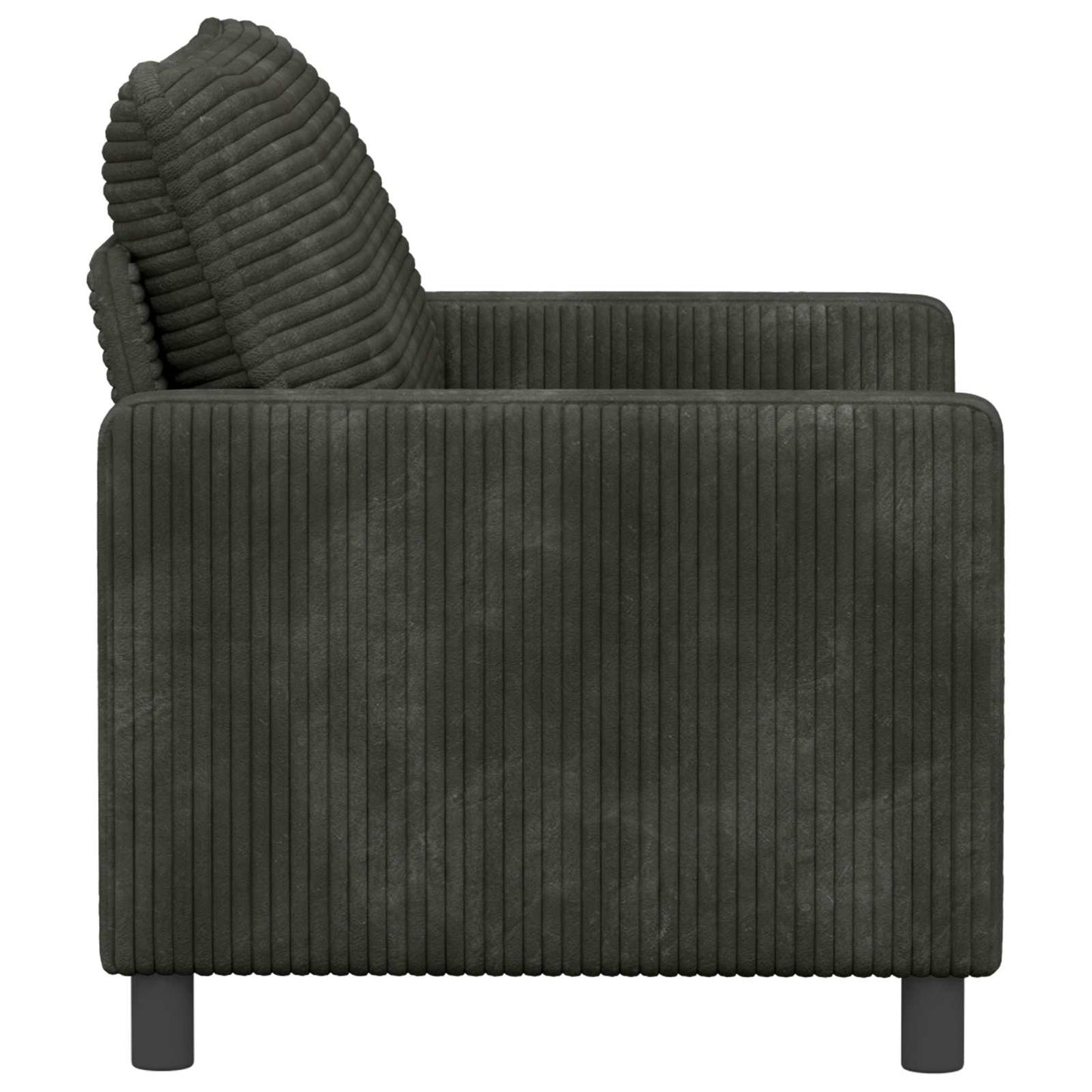 Divano Antracite 126 x 81 x 87,5 cm Poliestere | homemem39