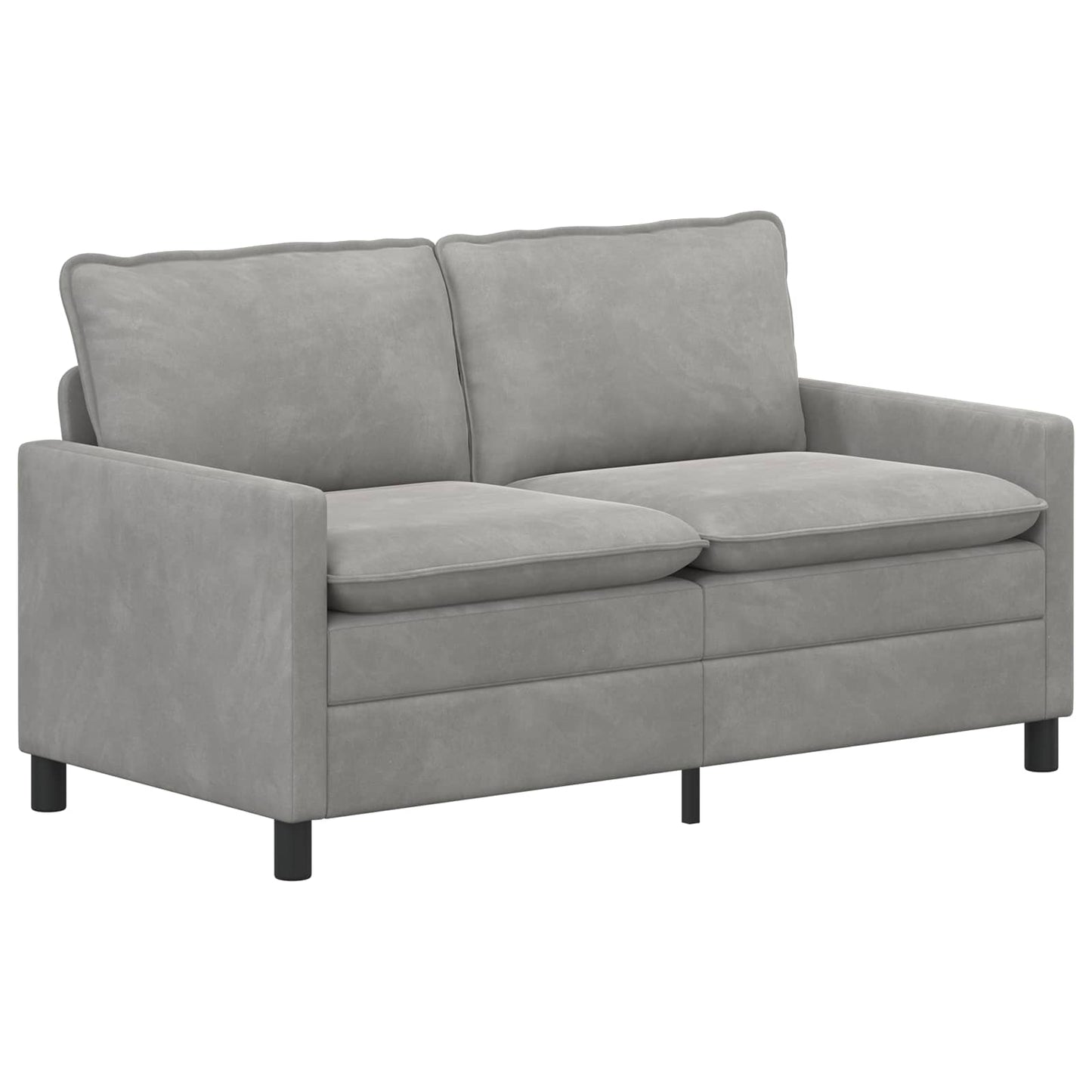 Divano Grigio Chiaro 156 x 81 x 87,5 cm Velluto
