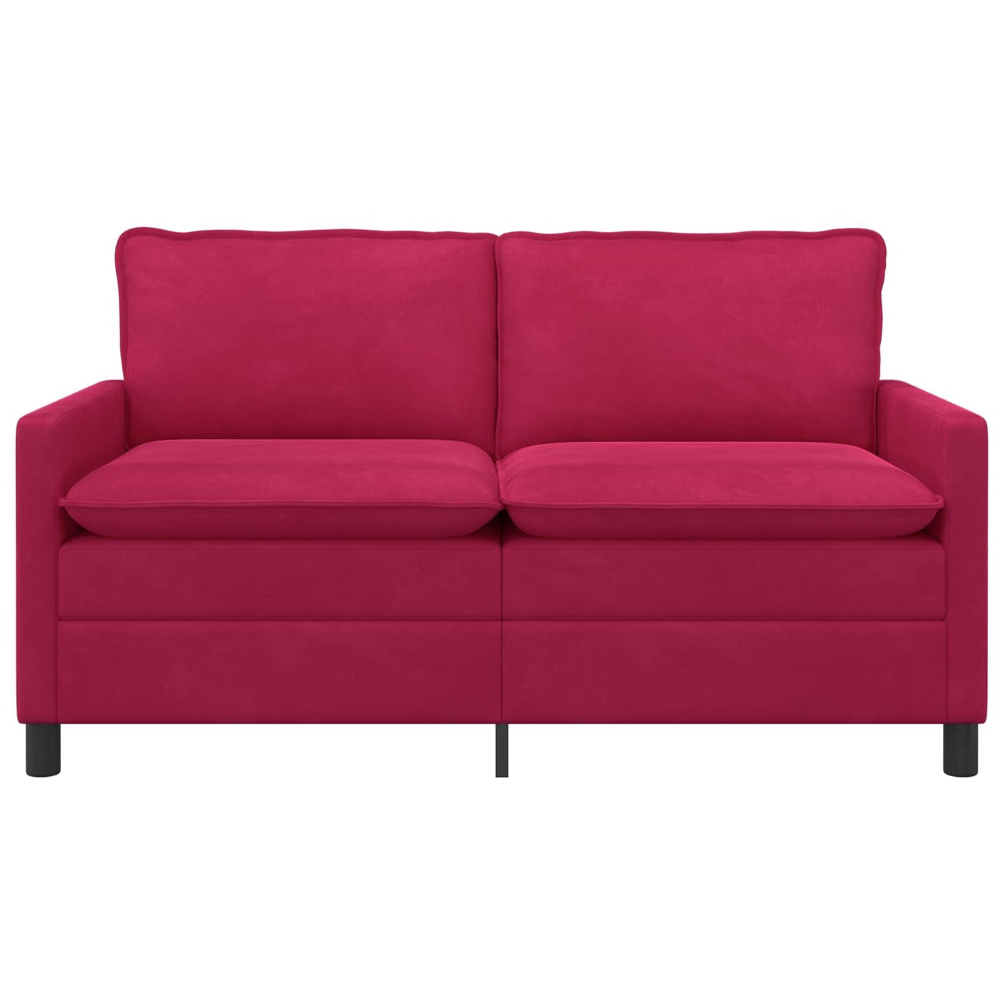Divano Rosso Vino 156 x 81 x 87,5 cm Velluto | homemem39
