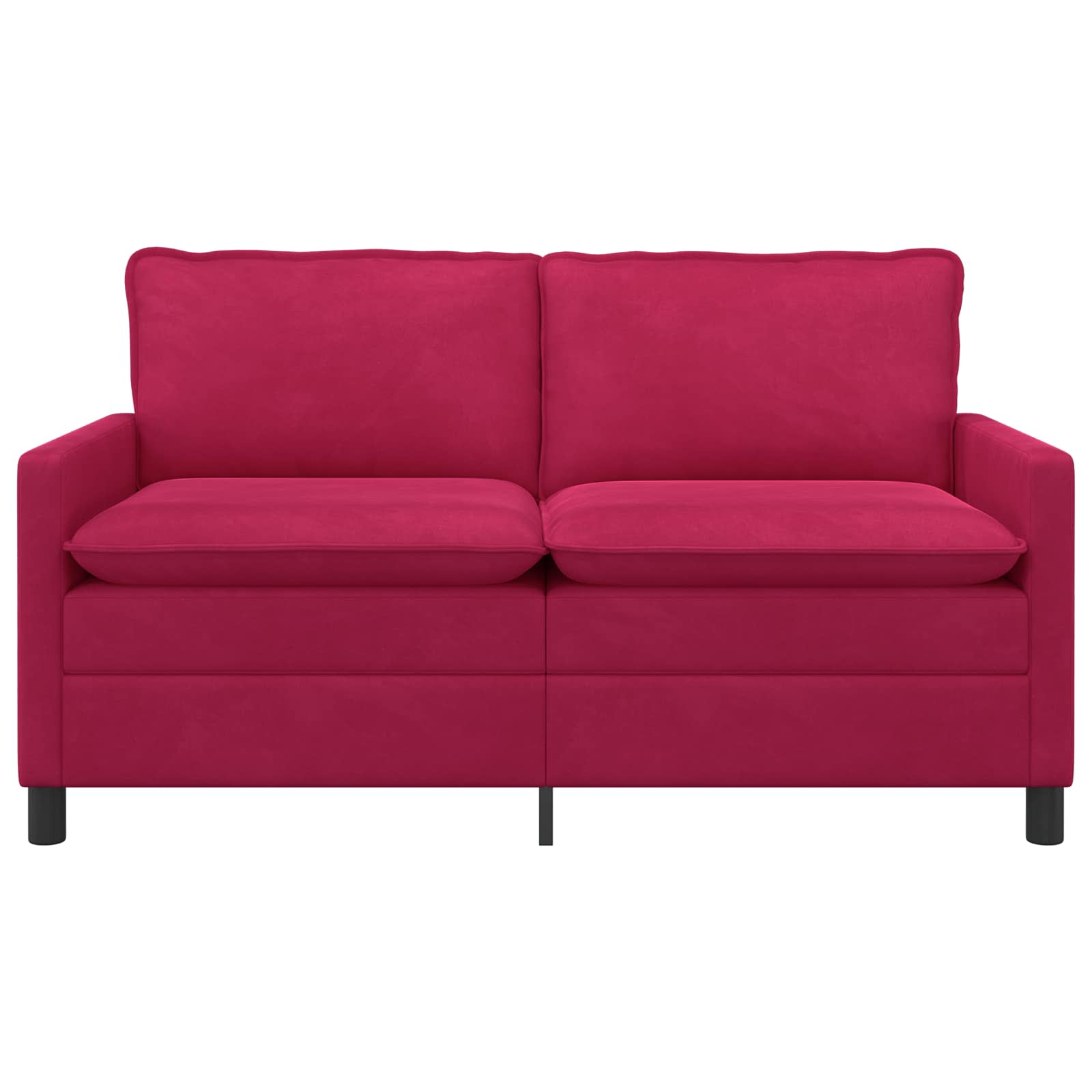 Divano Rosso Vino 156 x 81 x 87,5 cm Velluto | homemem39
