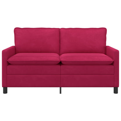 Divano Rosso Vino 156 x 81 x 87,5 cm Velluto | homemem39
