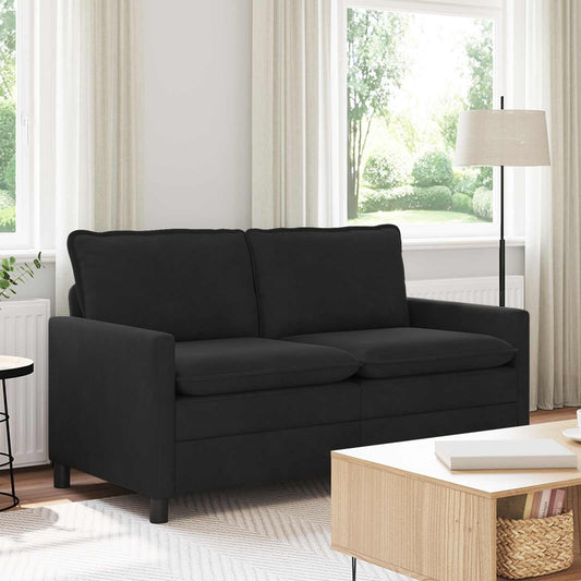 Divano Nero 156 x 81 x 87,5 cm Velluto | homemem39