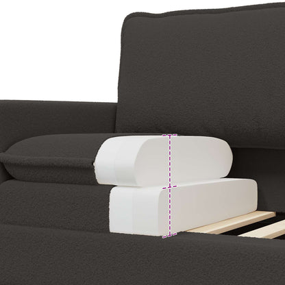 Divano Grigio Scuro 156 x 81 x 87,5 cm Tessuto | homemem39