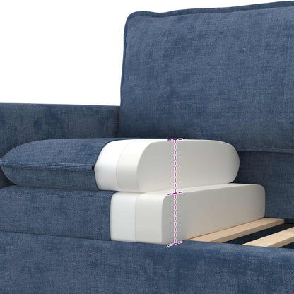 Divano Blu 156 x 81 x 87,5 cm Poliestere | homemem39