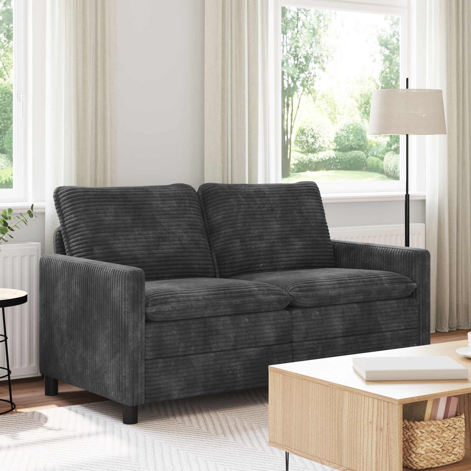 Divano Grigio Scuro 156 x 81 x 87,5 cm Poliestere | homemem39