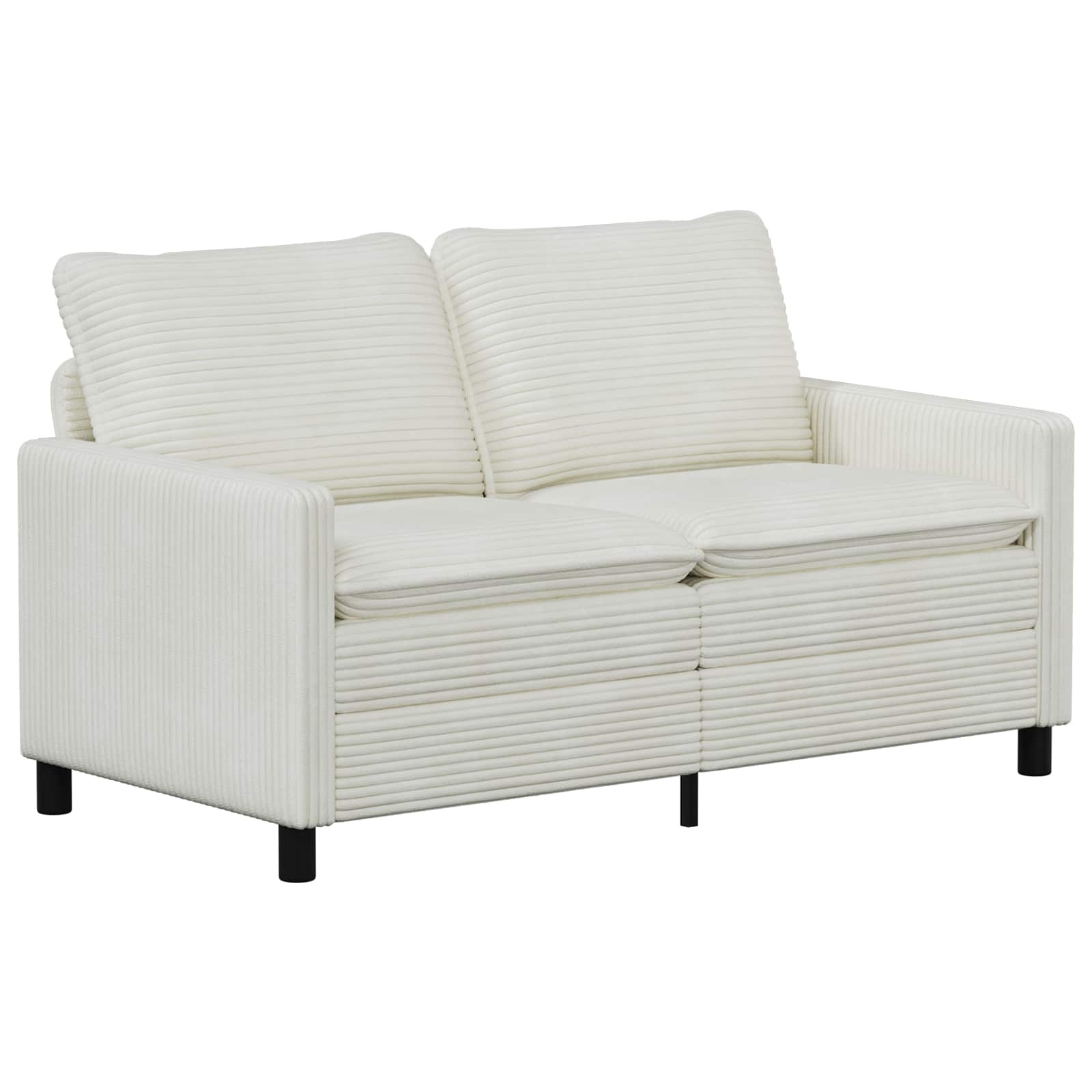 Divano Crema 156 x 81 x 87,5 cm Poliestere | homemem39