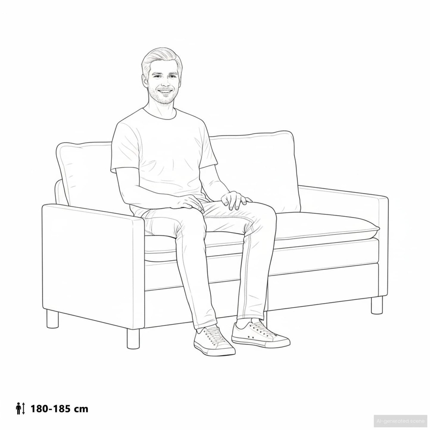 Divano Crema 156 x 81 x 87,5 cm Poliestere | homemem39