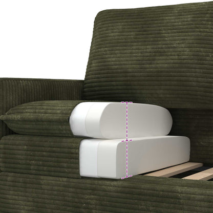 Divano Verde 156 x 81 x 87,5 cm Poliestere | homemem39