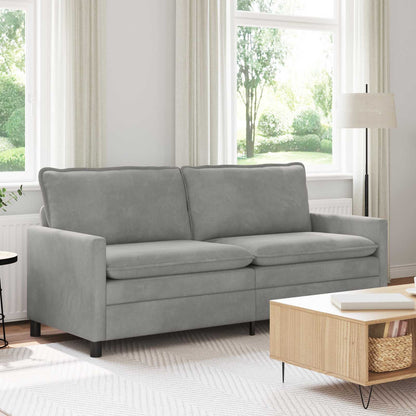 Divano Grigio Chiaro 196 x 81 x 87,5 cm Velluto | homemem39