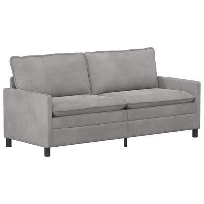 Divano Grigio Chiaro 196 x 81 x 87,5 cm Velluto | homemem39