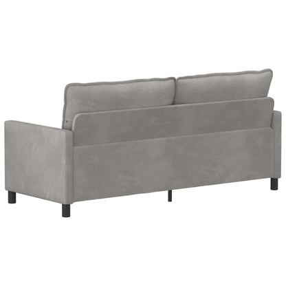 Divano Grigio Chiaro 196 x 81 x 87,5 cm Velluto | homemem39