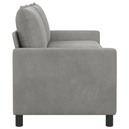Divano Grigio Chiaro 196 x 81 x 87,5 cm Velluto | homemem39