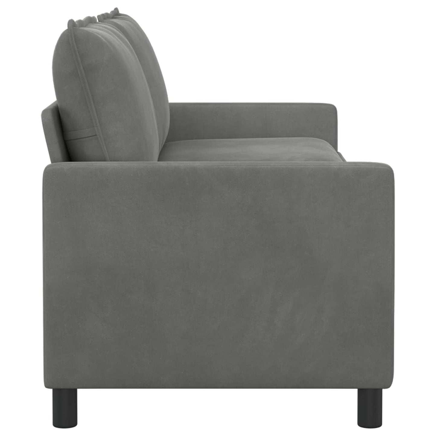 Divano Grigio Scuro 196 x 81 x 87,5 cm Velluto | homemem39