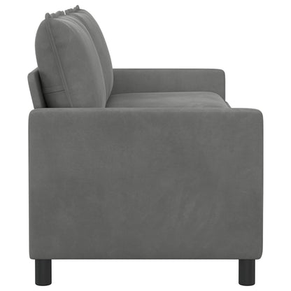 Divano Grigio Scuro 196 x 81 x 87,5 cm Velluto | homemem39