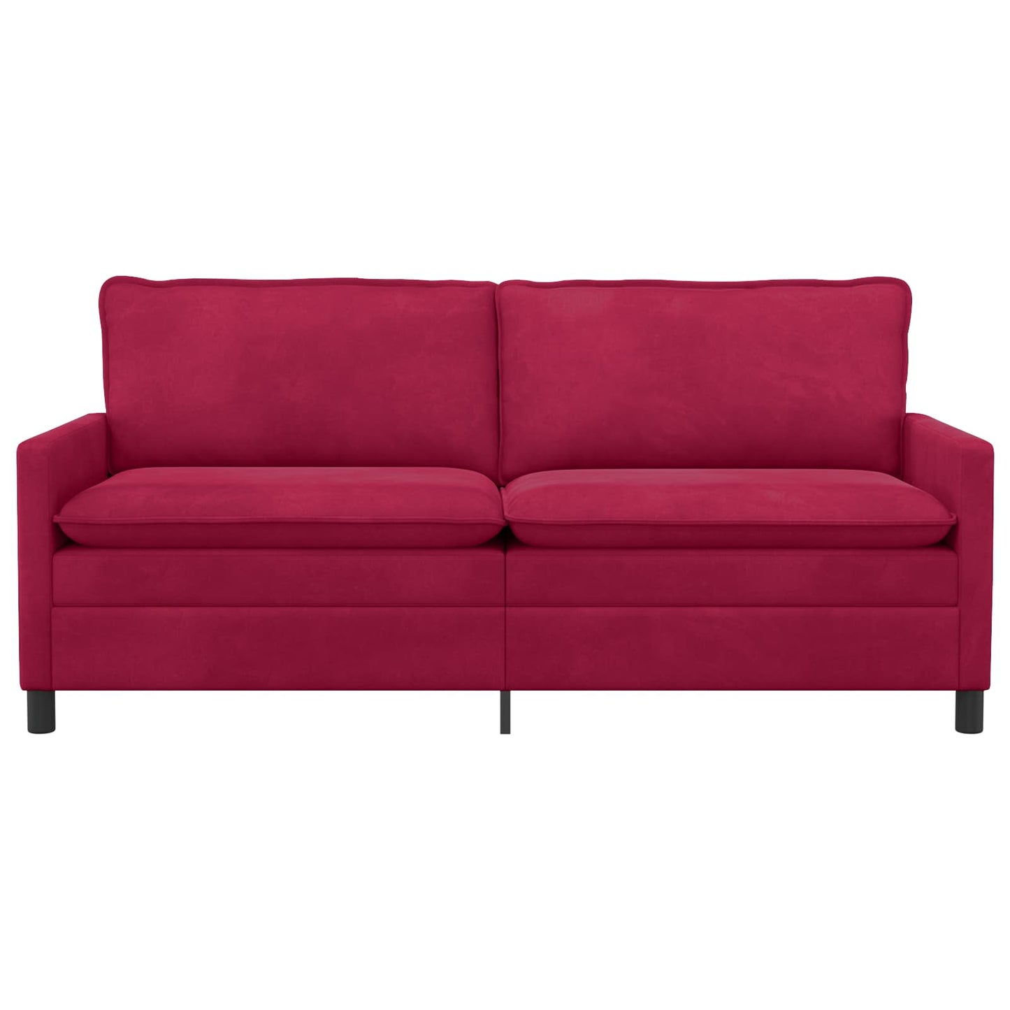 Divano Rosso Vino 196 x 81 x 87,5 cm Velluto | homemem39