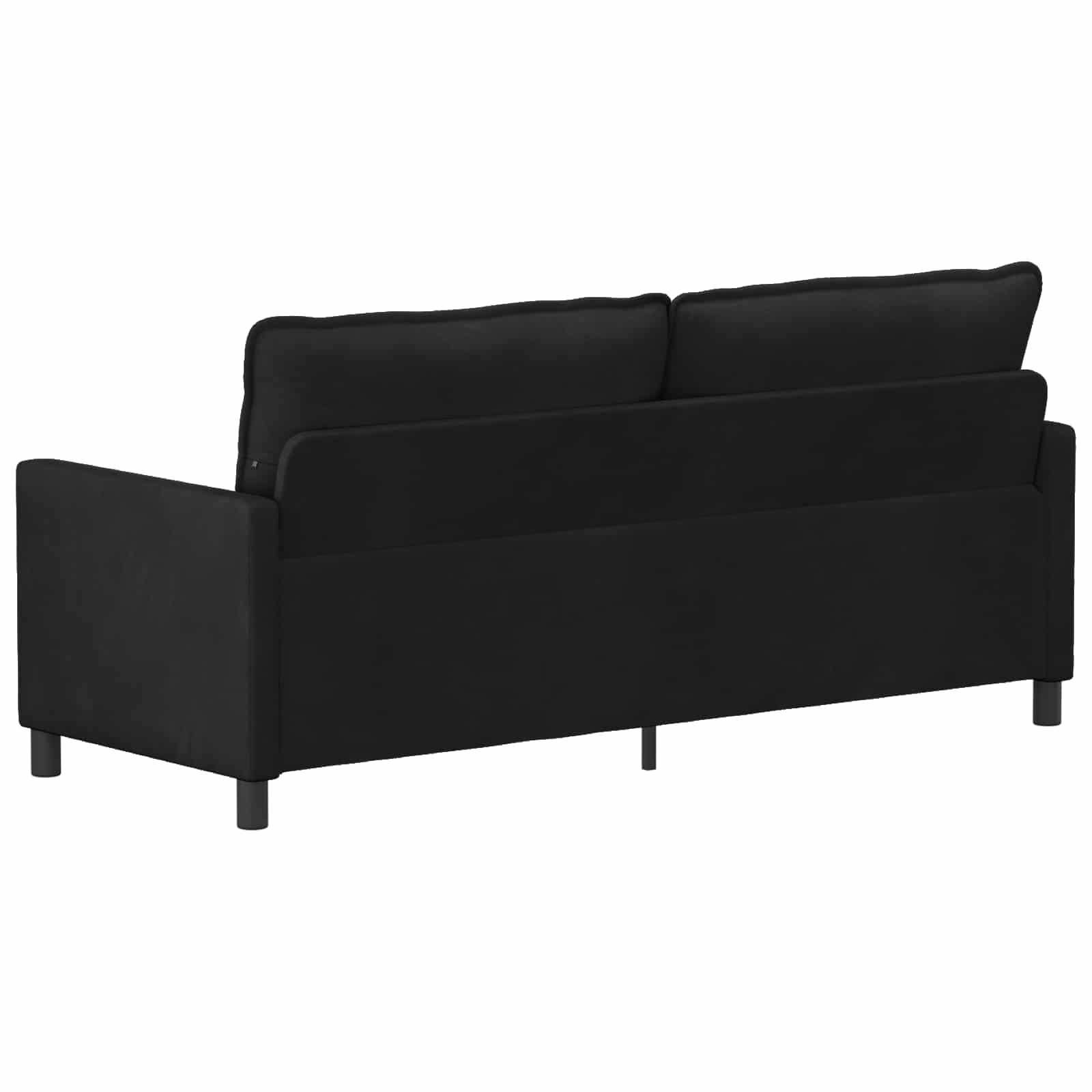 Divano Nero 196 x 81 x 87,5 cm Velluto | homemem39
