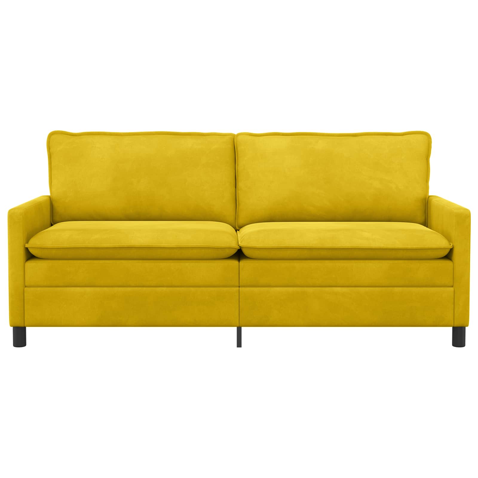 Divano Giallo 196 x 81 x 87,5 cm Velluto | homemem39